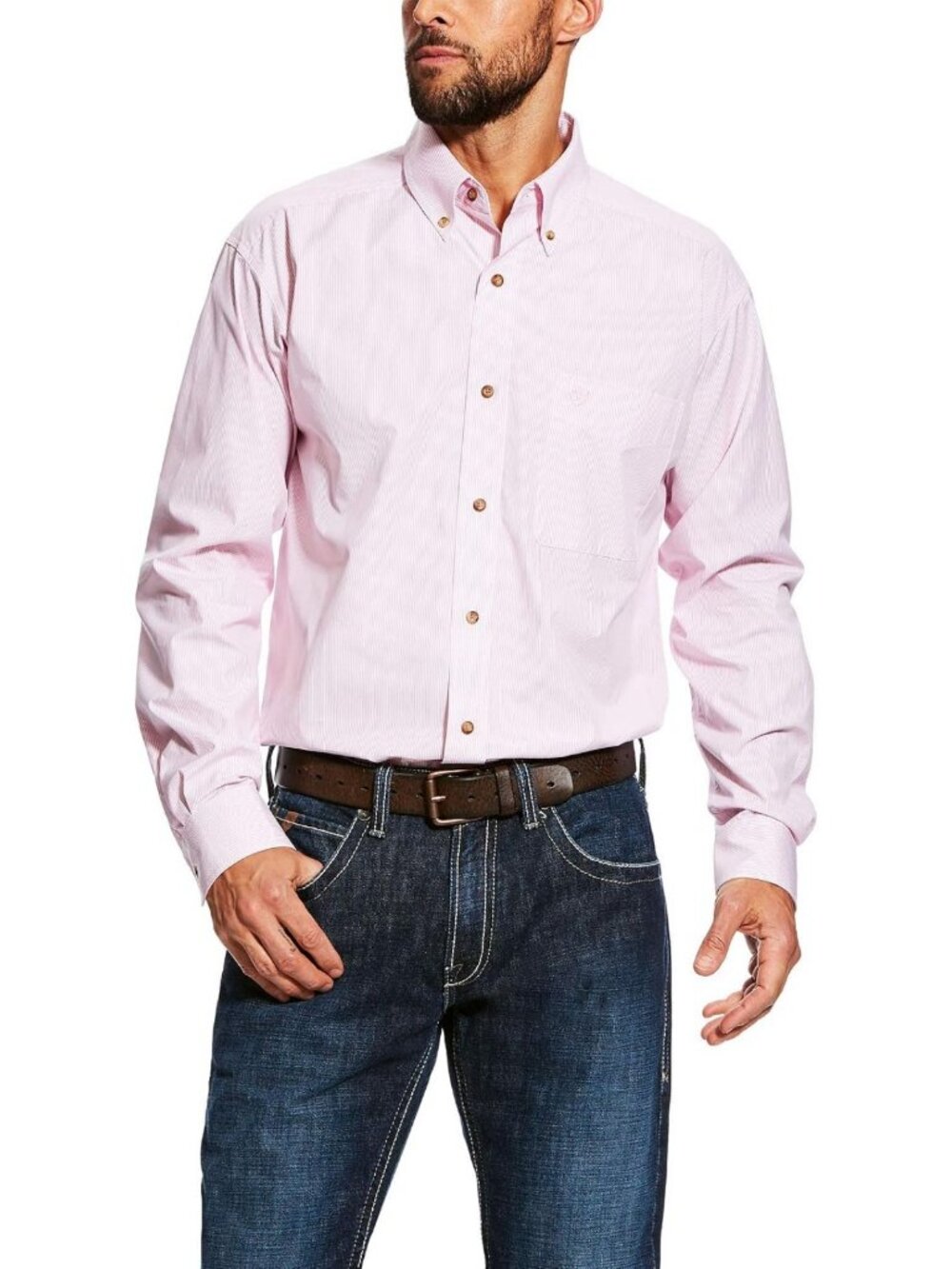Classic Fit Long Sleeve Button Down Shirt for Men - Stylish & Versatile Casual